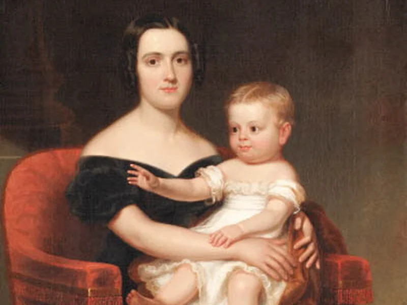 1806-Frederick Randolph Spencer - Ritratto di Frances Pierpont Raymond Hunt e di sua figlia, Frances Helen Hunt.